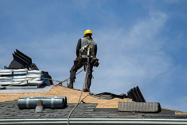 Professional Roof Replacement technician working in Columbia, CT